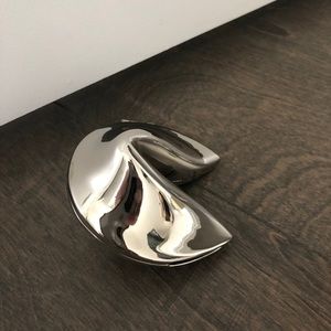 Stainless Steel Fortune Cookie Decor - Brand New!